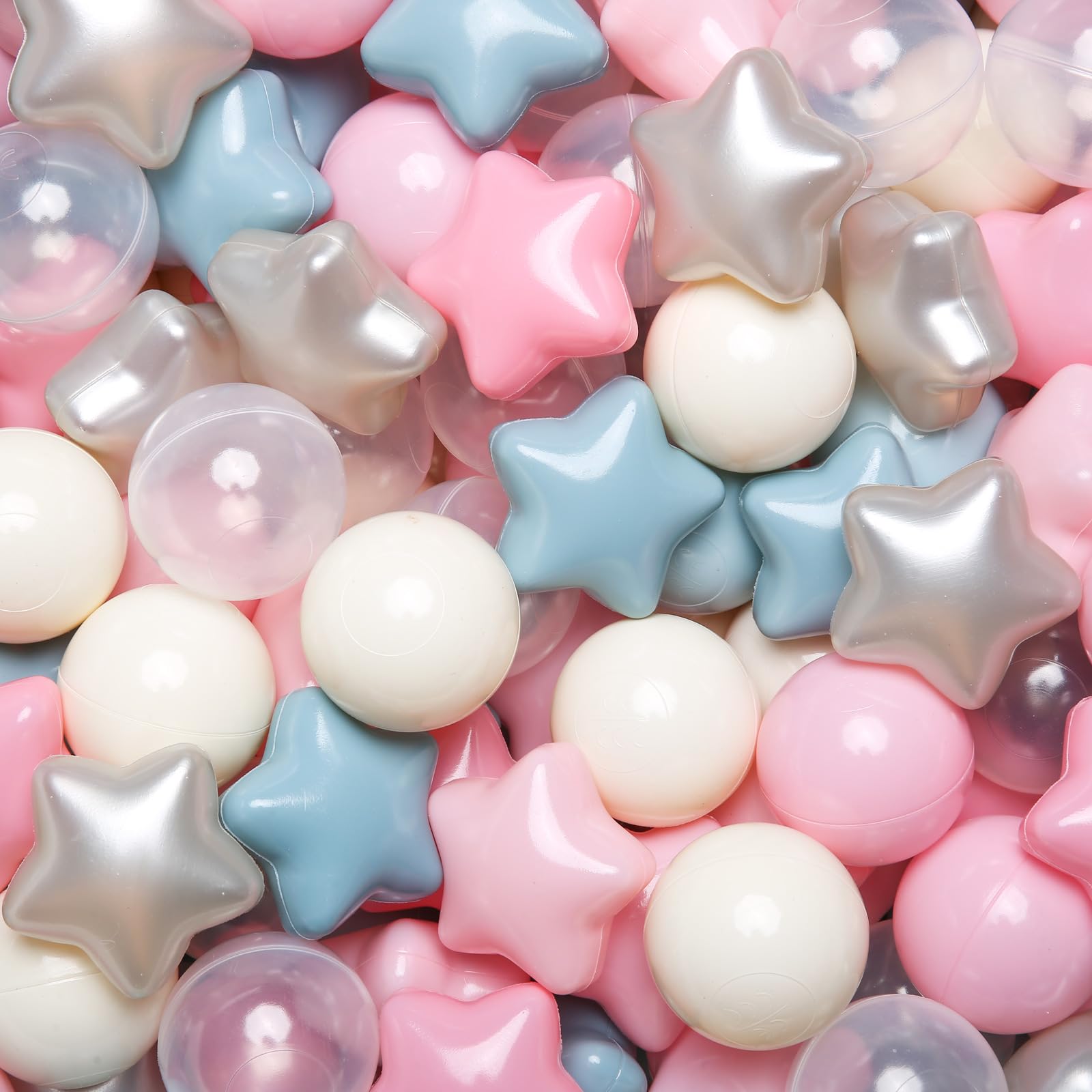 TRENDPLAY Star Ball Pit Balls ensemble: colorful, safe play for toddlers.