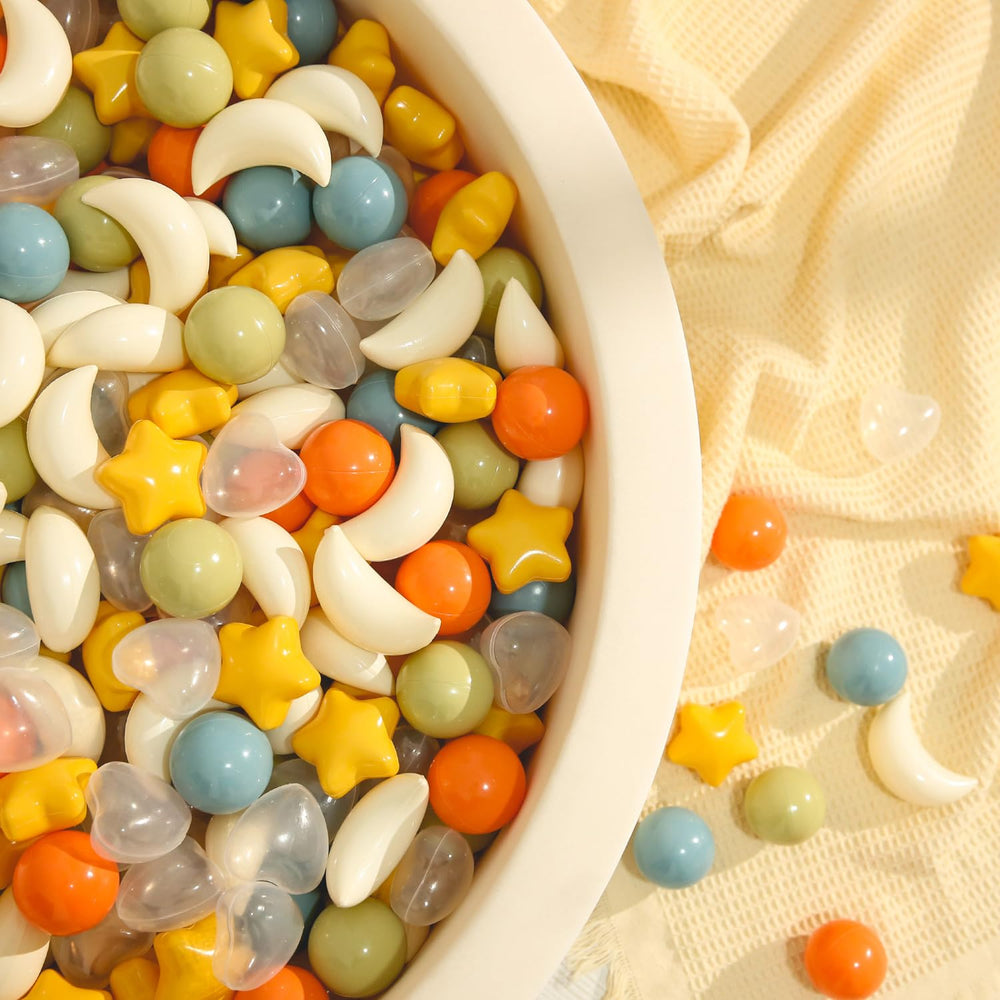 TRENDPLAY Star Ball Pit Balls moons: engaging lunar shapes to spark creativity during play.