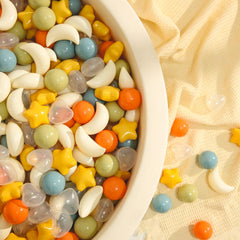 TRENDPLAY Star Ball Pit Balls moons: engaging lunar shapes to spark creativity during play.
