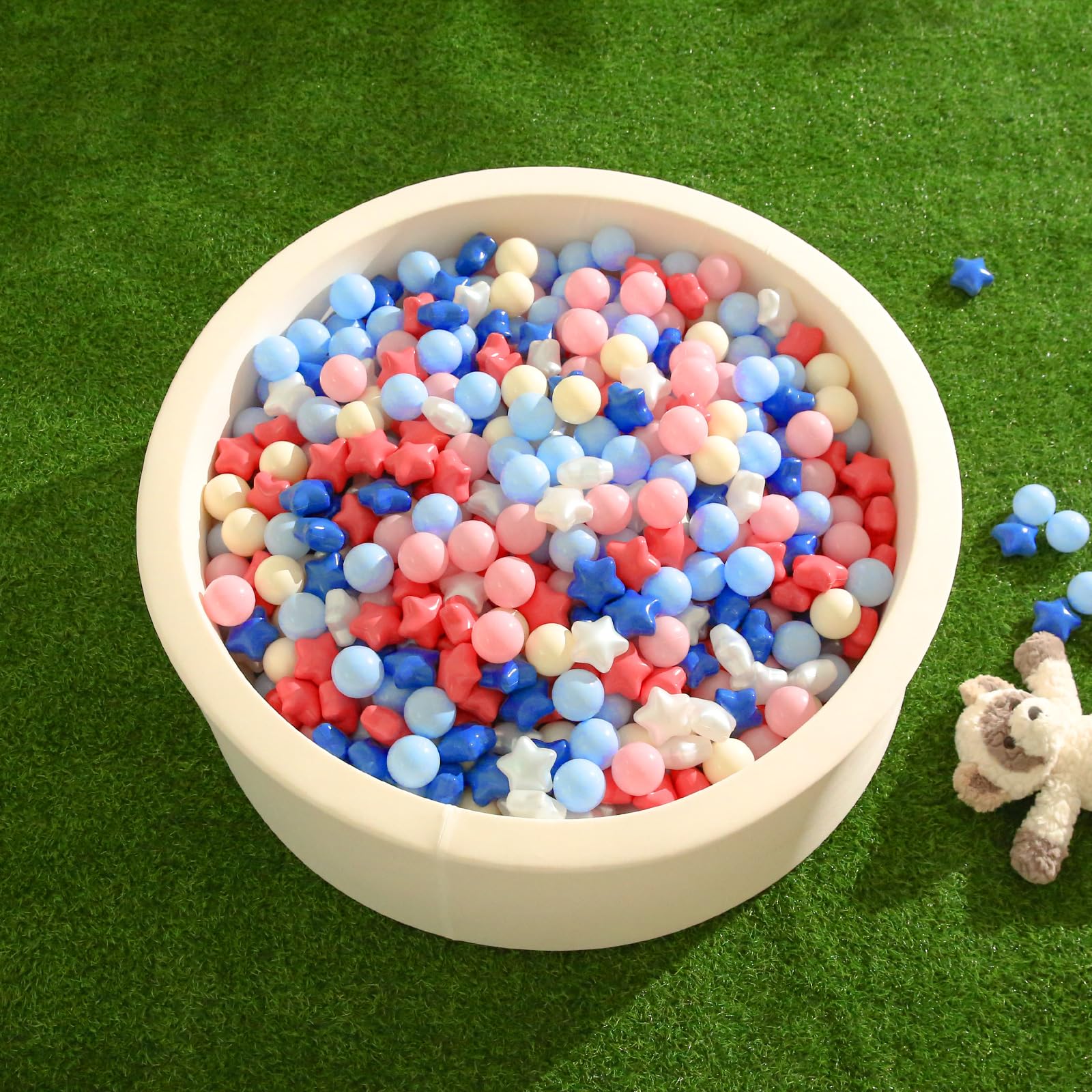 TRENDPLAY Star Ball Pit Balls multi-color collection enhances sensory exploration