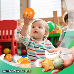 TRENDPLAY Star Ball Pit Balls orange color: bright accents to energize party setups.
