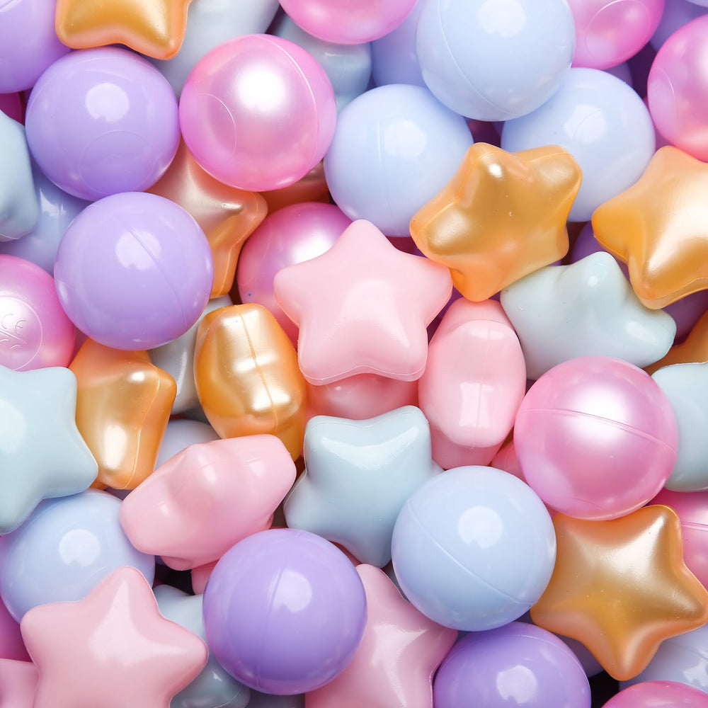 TRENDPLAY Star Ball Pit – purple star focus supports sensory play for toddlers.