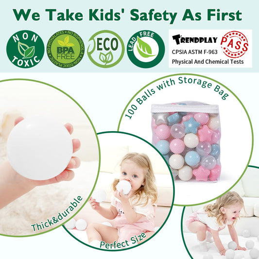 TRENDPLAY Star Ball Pit Balls safe materials support durable toddler play.