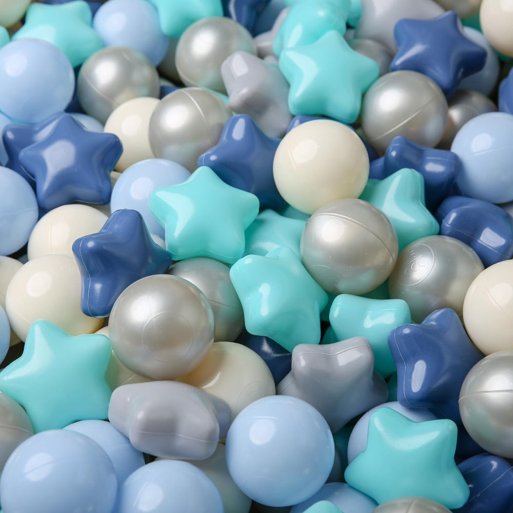 TRENDPLAY Star ball pit balls storage bag included for quick cleanup after play.