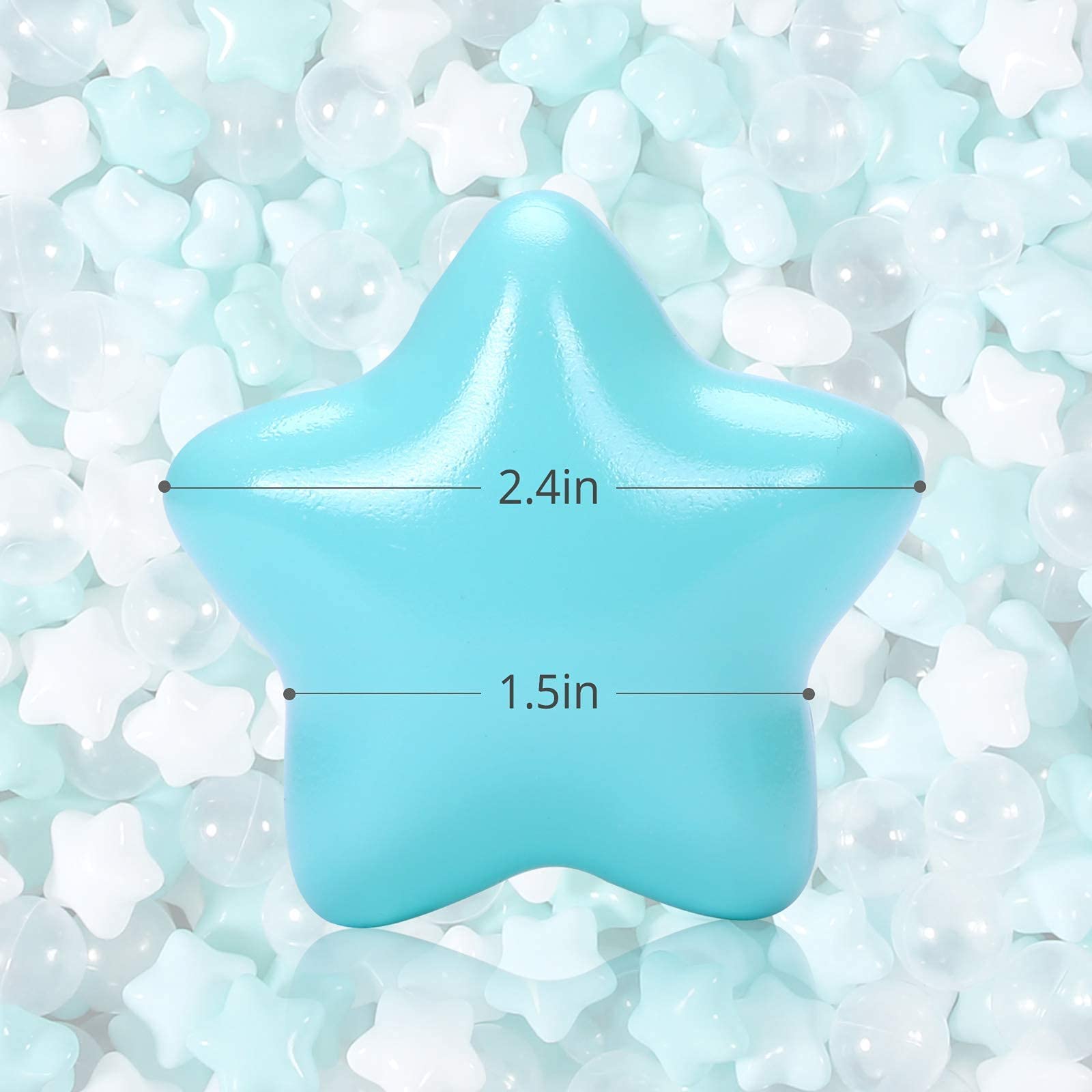 TRENDPLAY Star Ball Pit Balls safe for toddlers during playtime.