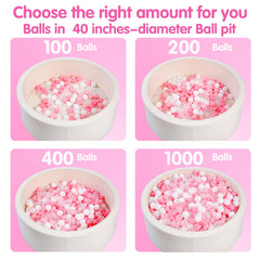 TRENDPLAY star ball pit clear closeup reveals glossy finish.