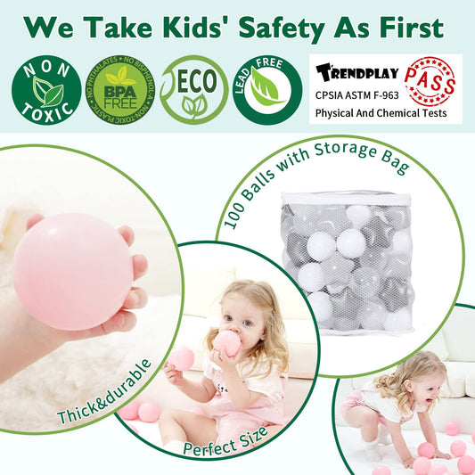 TRENDPLAY star ball pit balls with vibrant color combinations for learning
