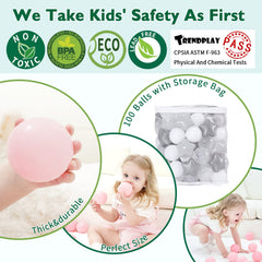 TRENDPLAY star ball pit balls with vibrant color combinations for learning