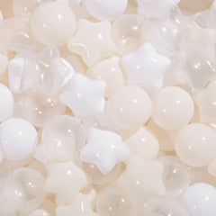 TRENDPLAY Star balls 50-count collection for safe toddler playtime and vibrant decor.