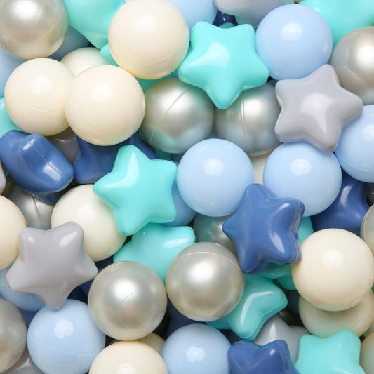 TRENDPLAY star balls blue 500 pcs for toddlers promote creative play and sensory exploration.