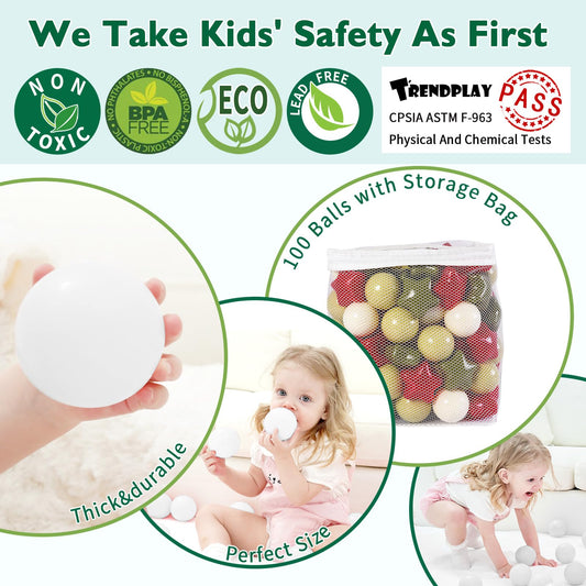 TRENDPLAY star-balls-for-playpen – soft, non-toxic balls for safe toddler exploration.