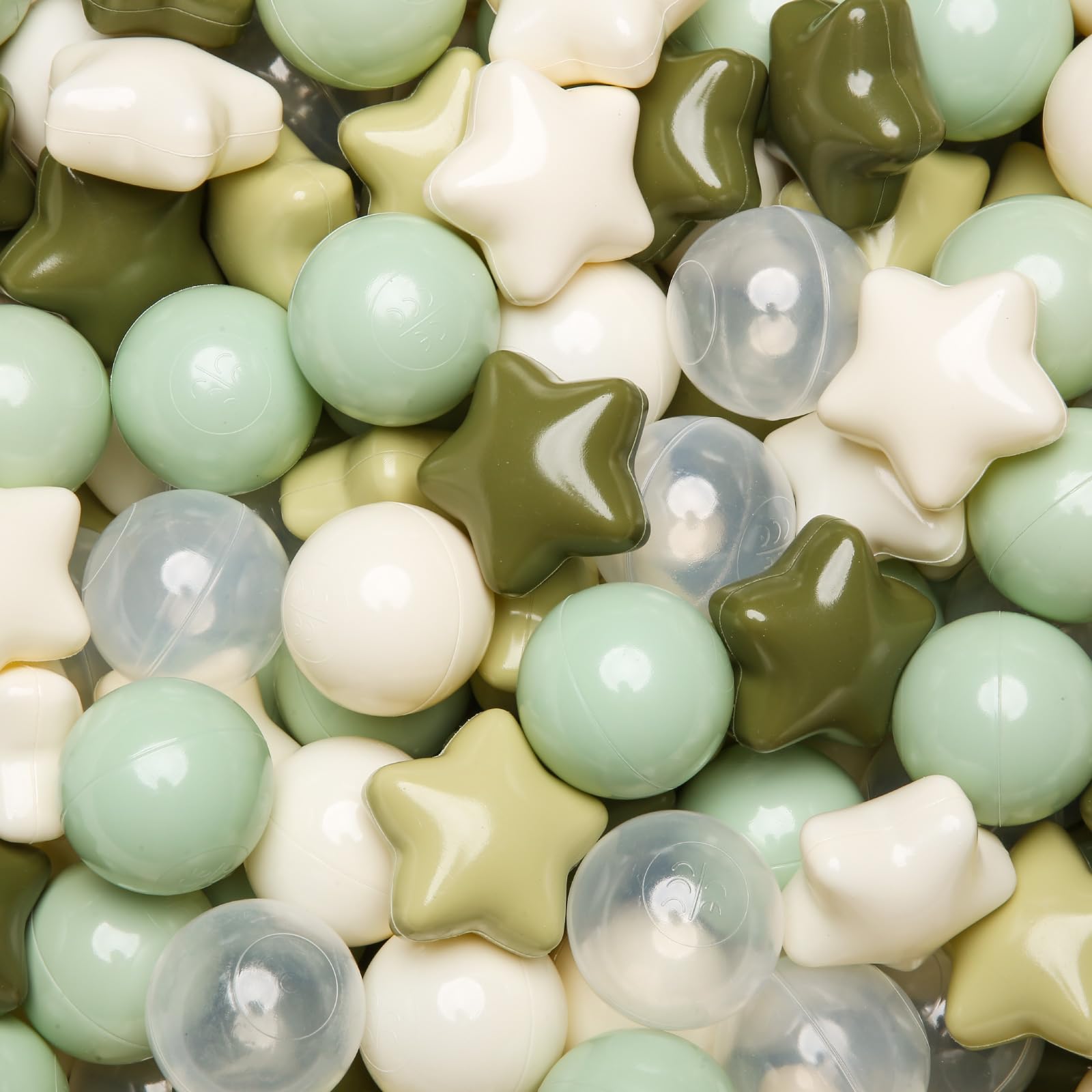TRENDPLAY Star Ball Pit Balls 500 brighten playtime with star shapes.
