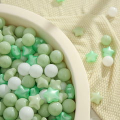 Durable, non-toxic plastic resists rough play during gatherings.