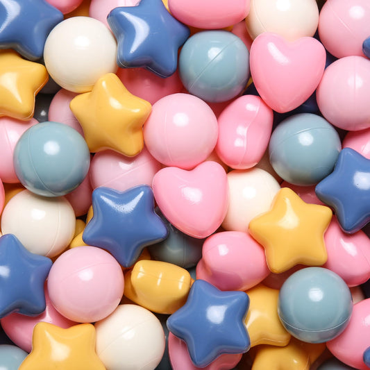 TRENDPLAY star-shaped pit balls in bold colors for creative playtime