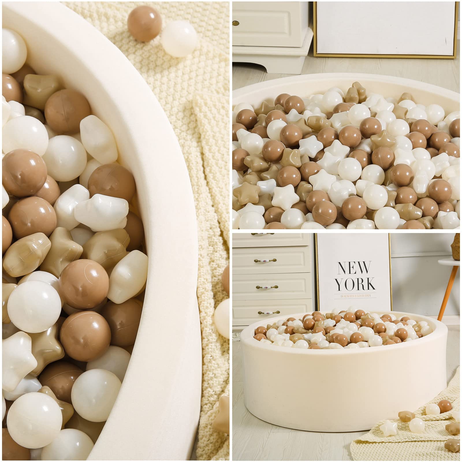 Convenient storage bag keeps 100 balls neatly organized.