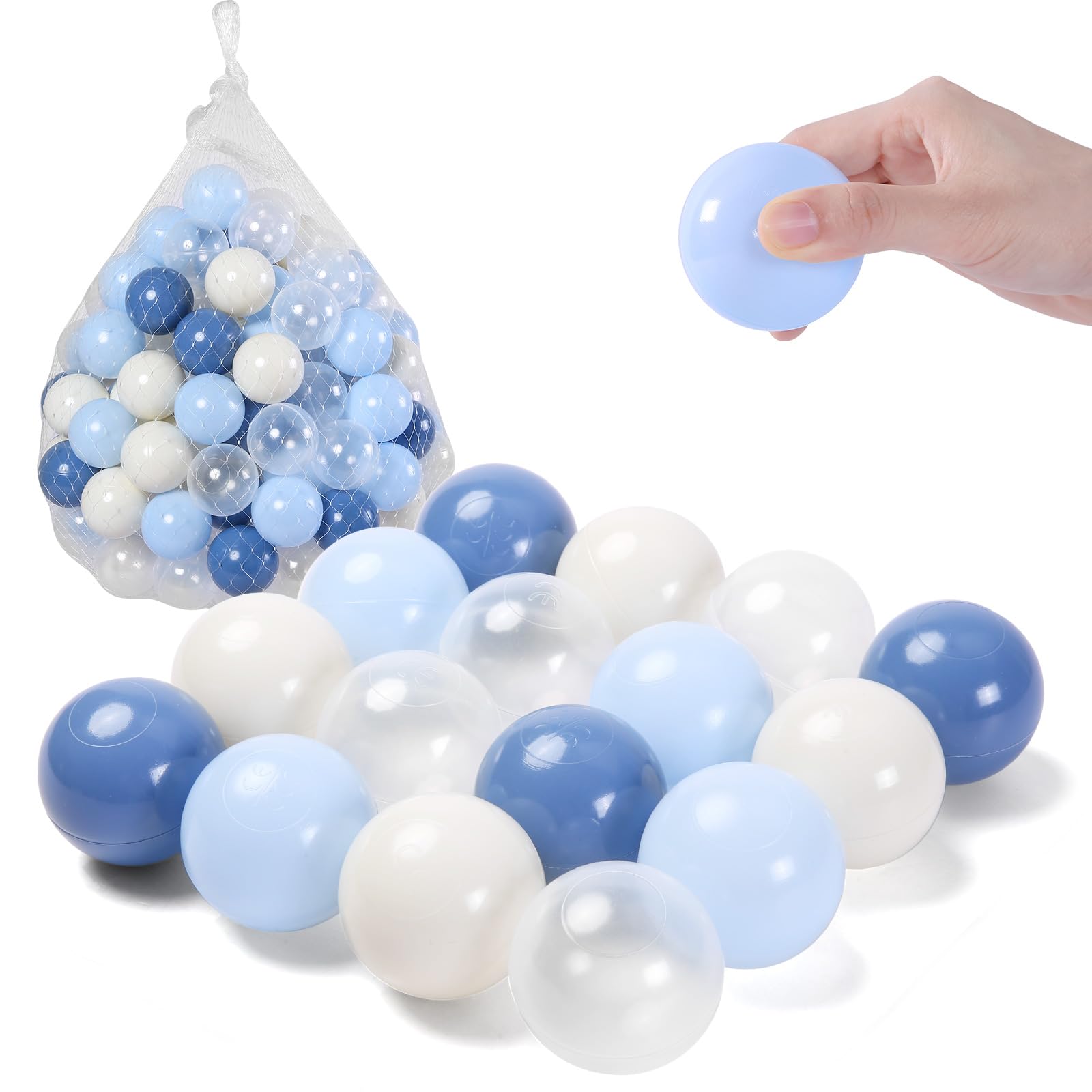 TRENDPLAY toddler-safe balls support imaginative play and sensory exploration.