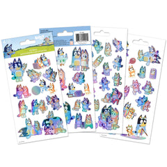 Trends International Bluey holographic stickers sheet 1 adds shimmering laptop designs
