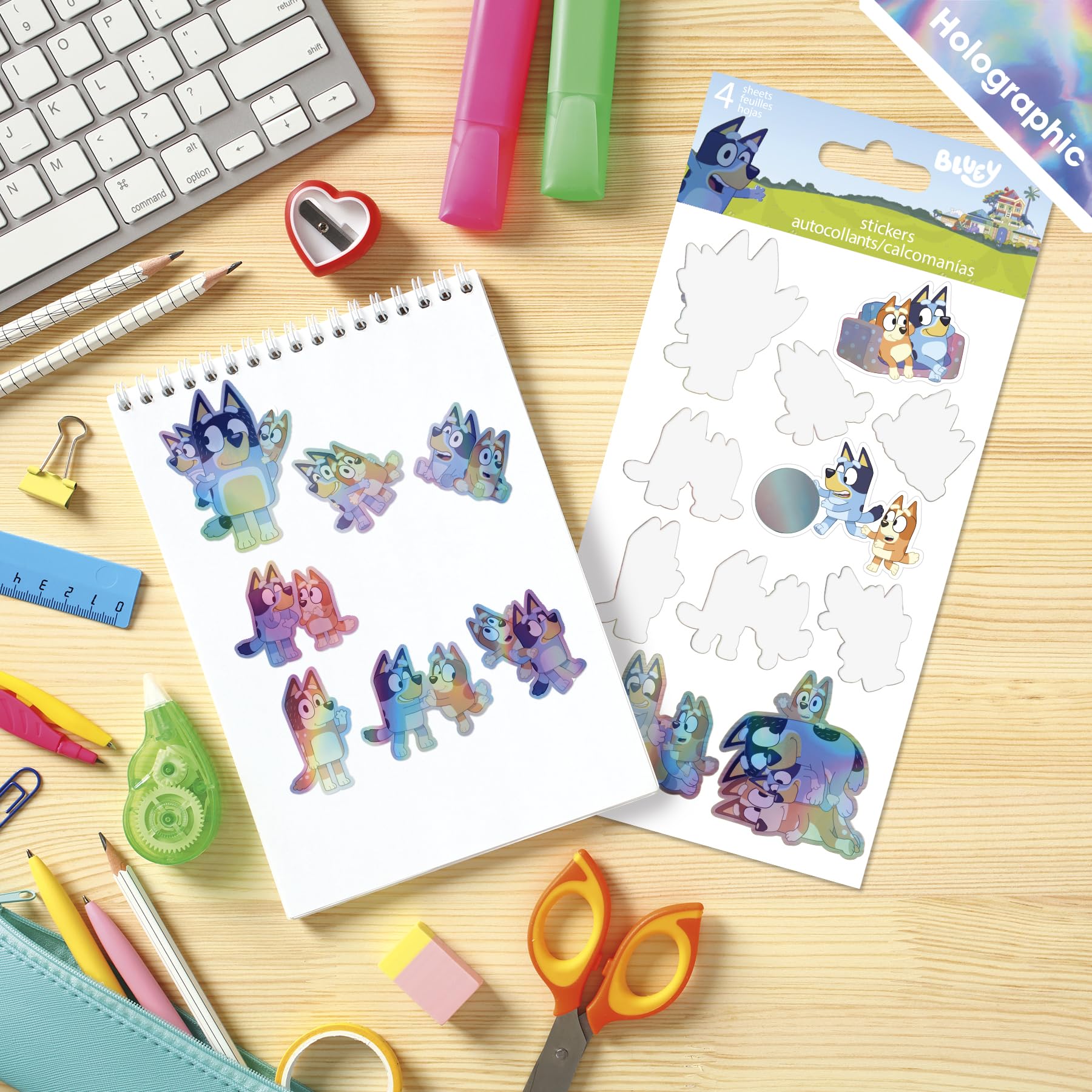 Trends International Bluey holographic stickers sheet 3 for planners and gifts