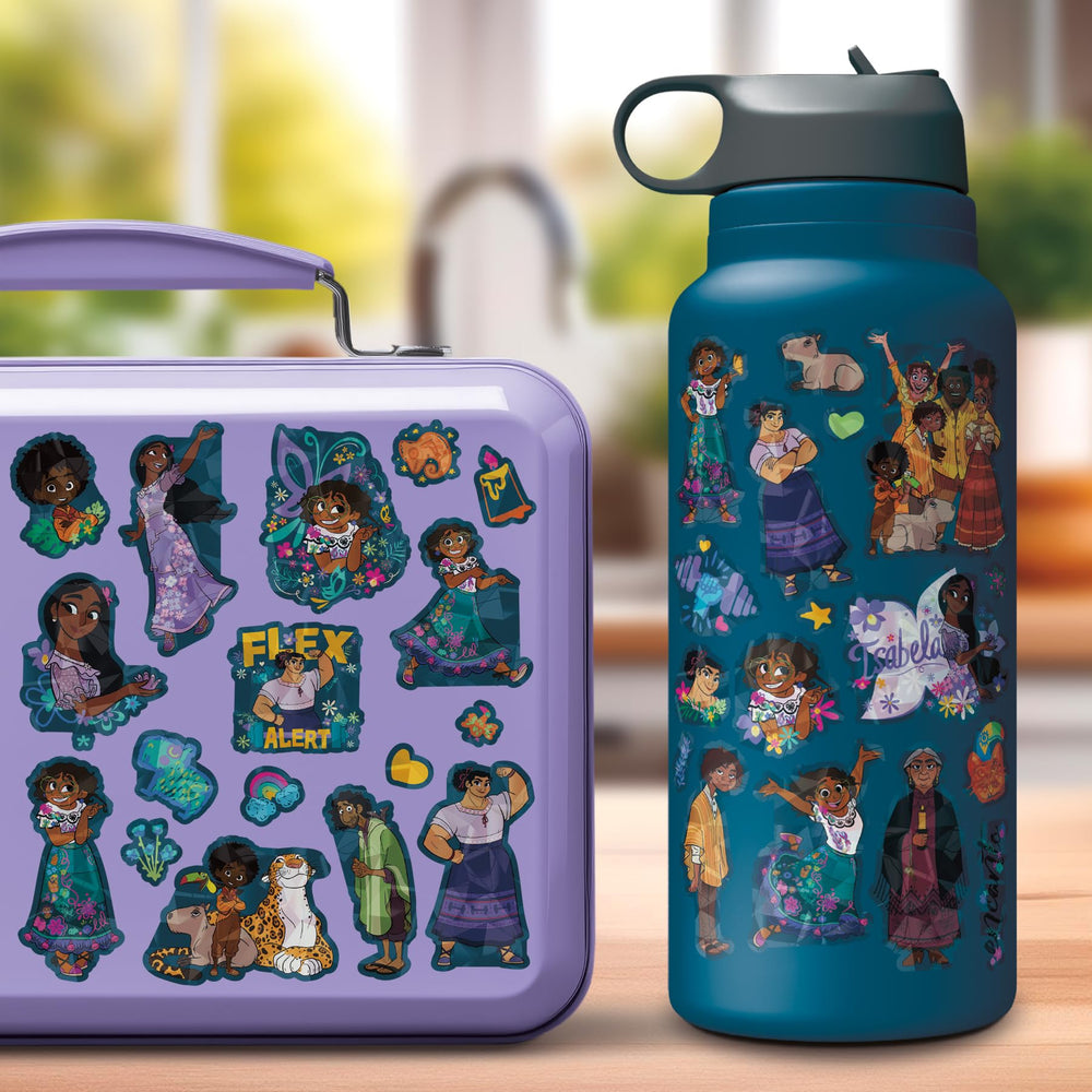 Trends International Encanto sticker sheet 2 with vibrant designs for water bottles and laptops