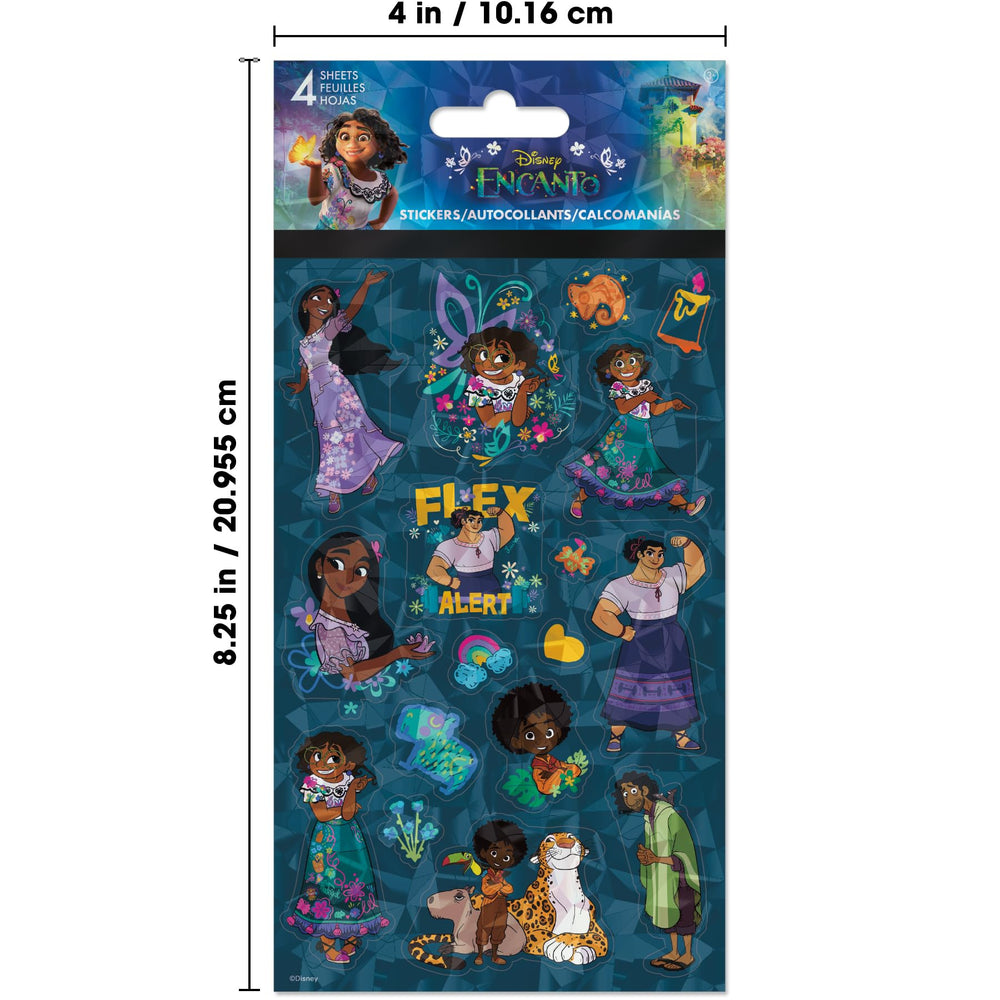 Trends International Encanto sticker sheet 6 featuring varied shapes and sizes for decorating