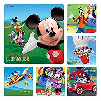 Trends International Mickey Mouse Clubhouse stickers roll with six 2.5-inch designs for arts and crafts