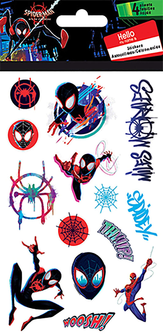 Trends International Spiderman Spiderverse 4-sheet stickers – classroom rewards