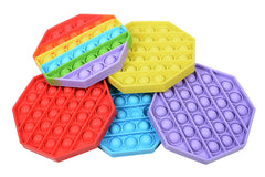Treycer blue silicone bubble pop toy supports concentration during tasks.