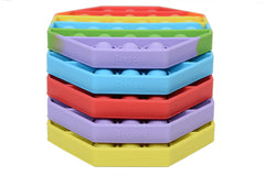 Treycer purple silicone bubble pop toy offers tactile feedback for anxiety relief.