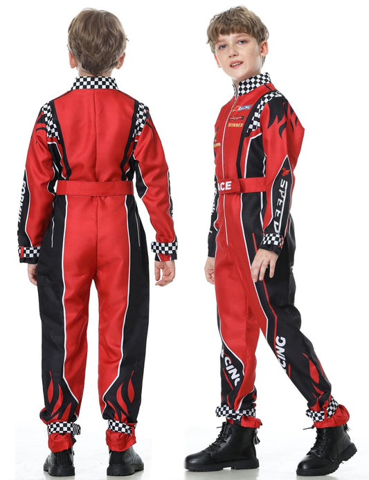 Treyrea car cap complements the jumpsuit for a complete race day aesthetic.