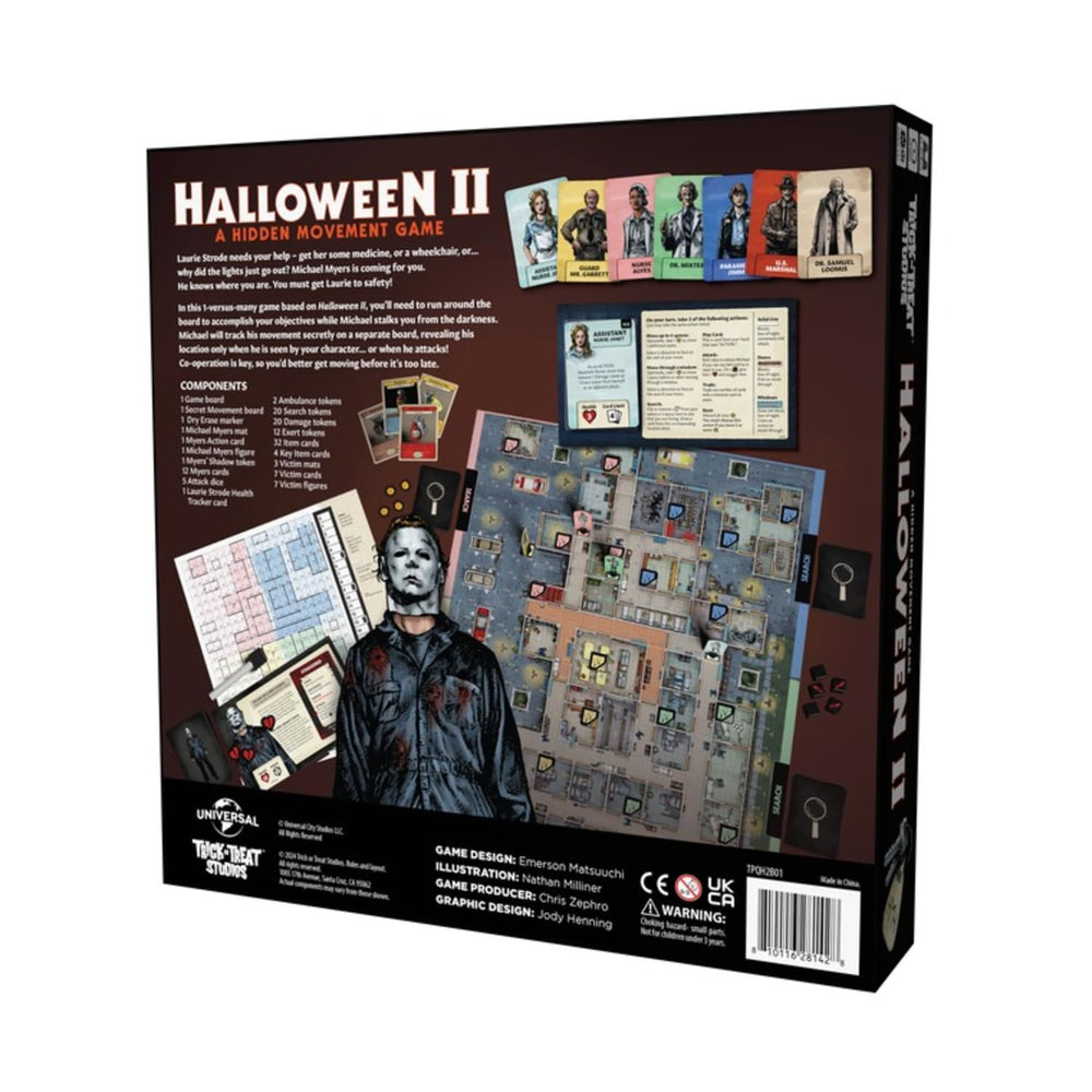 Objective cards and components from Trick Or Treat Studios Halloween 2 ready for action