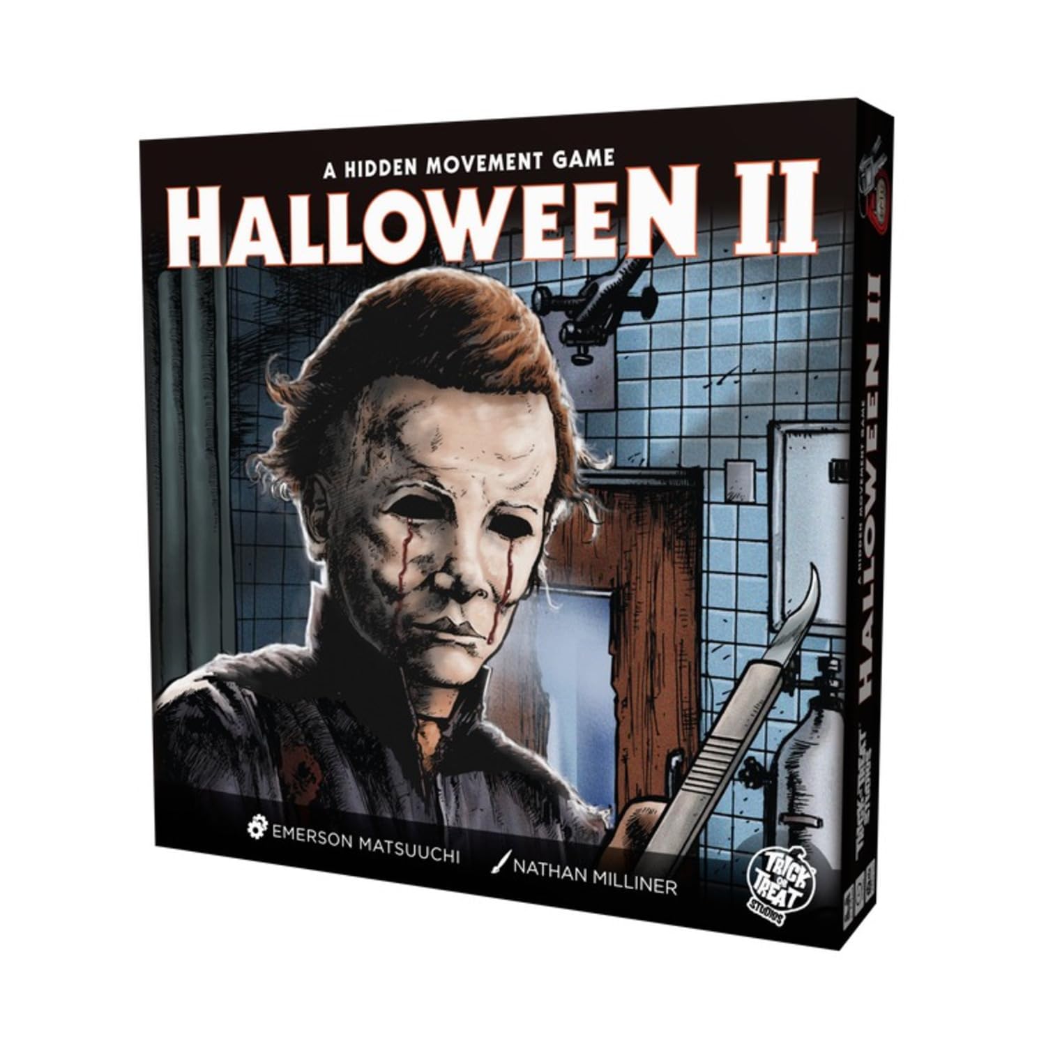 Trick Or Treat Studios Halloween 2 strategy board game map showing the layout for tense play