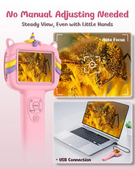 Trigowalt kids microscope camera USB transfer and storage for easy sharing and archiving