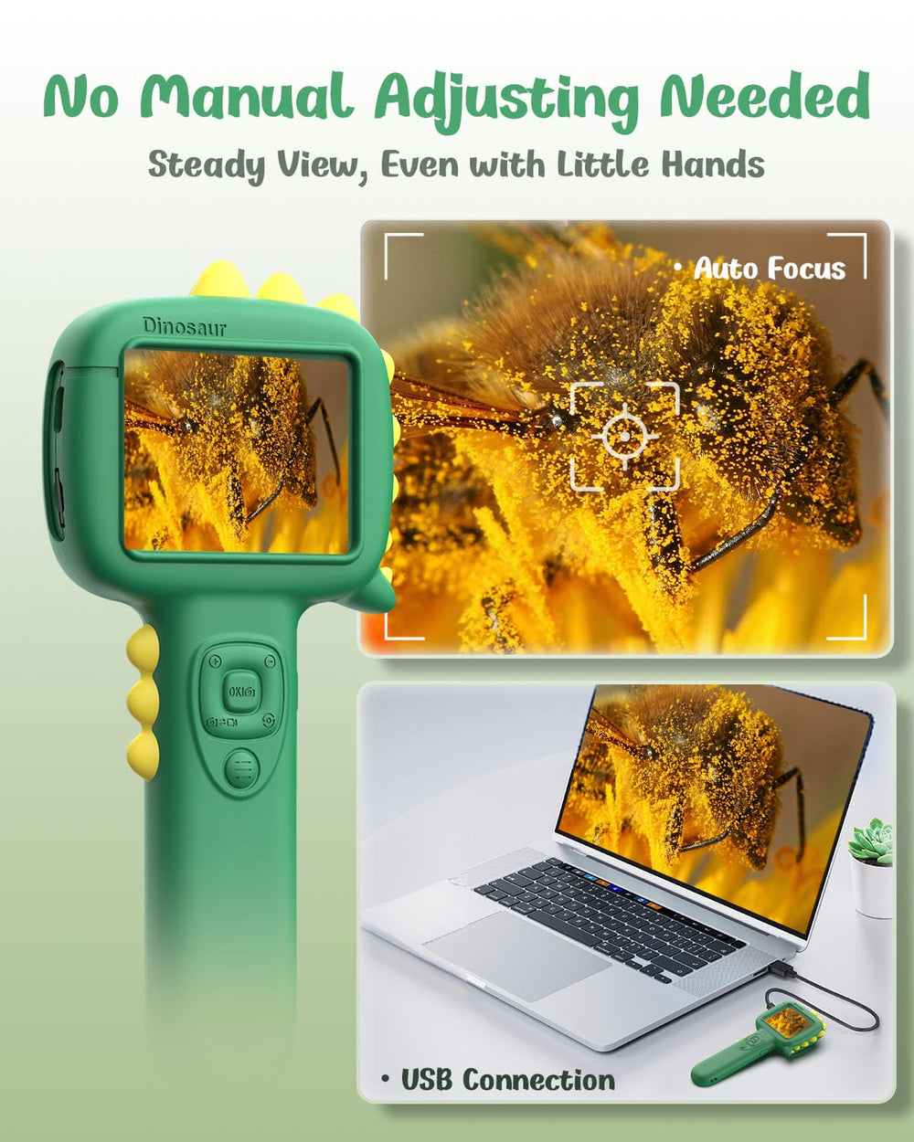 Trigowalt portable handheld design fits small hands for confident exploration.