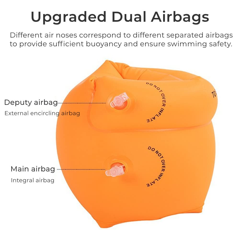 TRIIFON arm floaties drum-type band design for secure arm fit