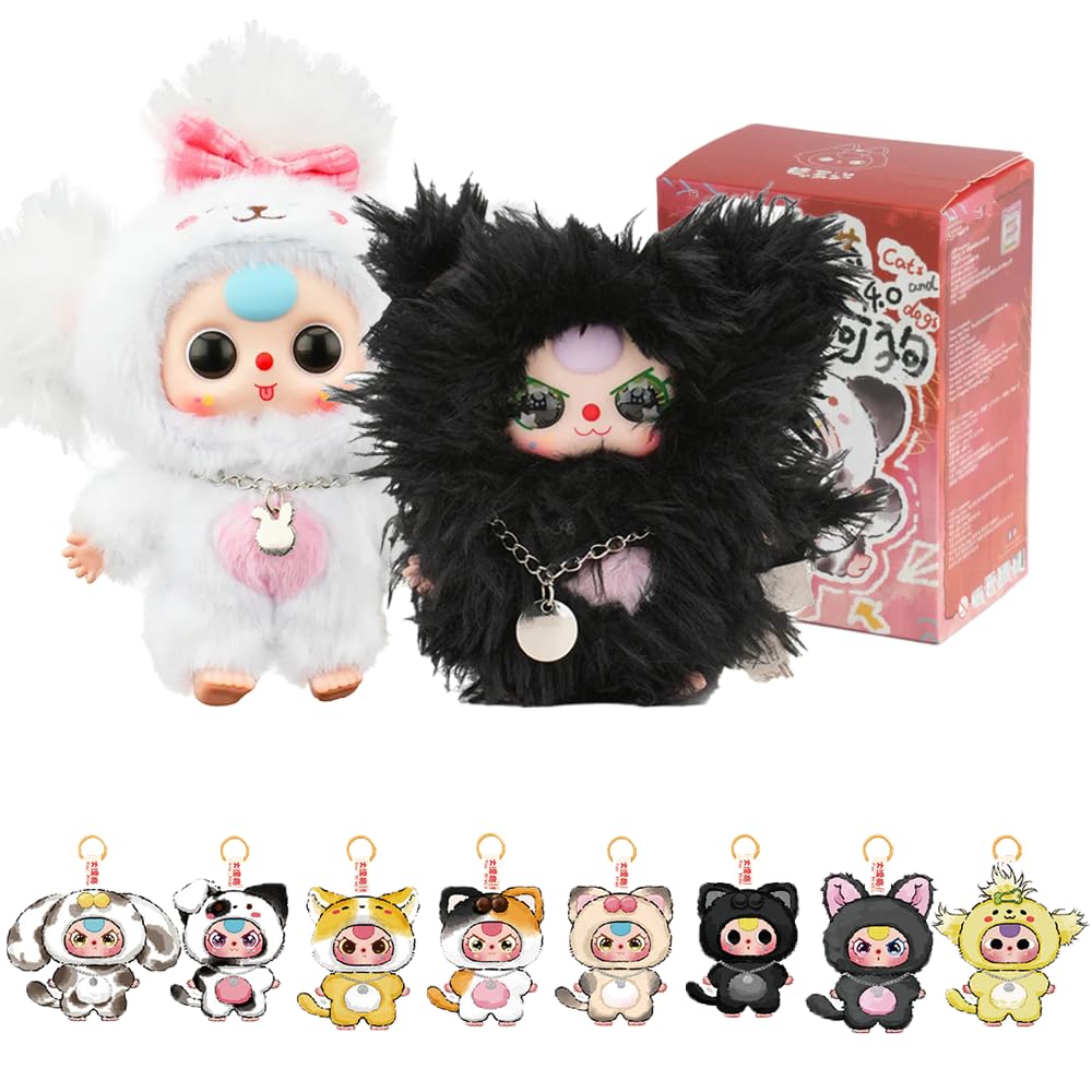 Triiter Baby Three Cat and Dog blind box, style-1 figure, ideal for collectors and shelf display.