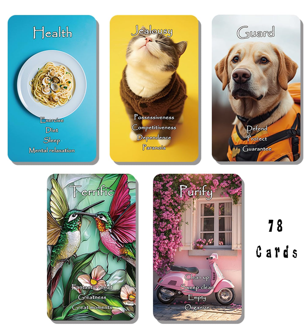 Trikendou Intuition Deck with sunflower illustration inspiring hopeful readings.