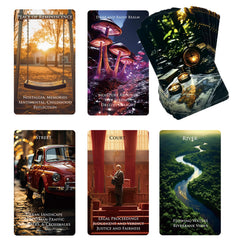 Trikendou Place Oracle Deck foiled cards for daily guidance
