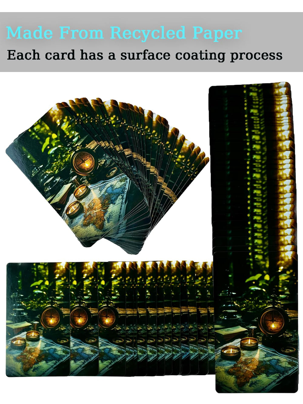 Trikendou Place Oracle deck packaging evokes travel-inspired vibes