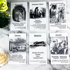 Trikendou Romeo & Juliet deck fanned to reveal rich artwork