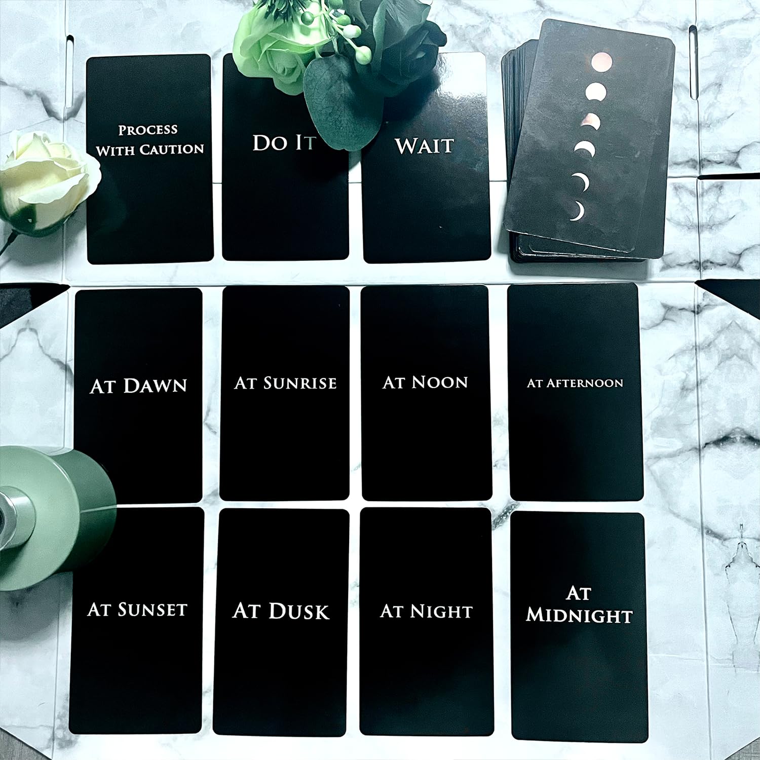 Trikendou Time Oracle Deck compact box keeps cards protected and organized.