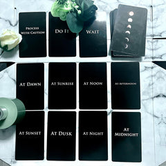Trikendou Time Oracle Deck compact box keeps cards protected and organized.
