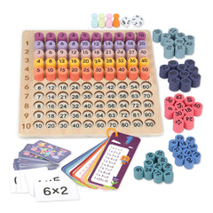TRIOSEA wooden Montessori multiplication board helps kids visualize times tables.