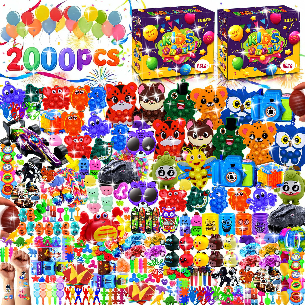 TRIRAXUS bulk fidget toys for parties — colorful, engaging, ideal for group activities.