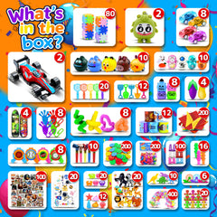 TRIRAXUS classroom prizes and treasure chests toys for rewards and motivation.
