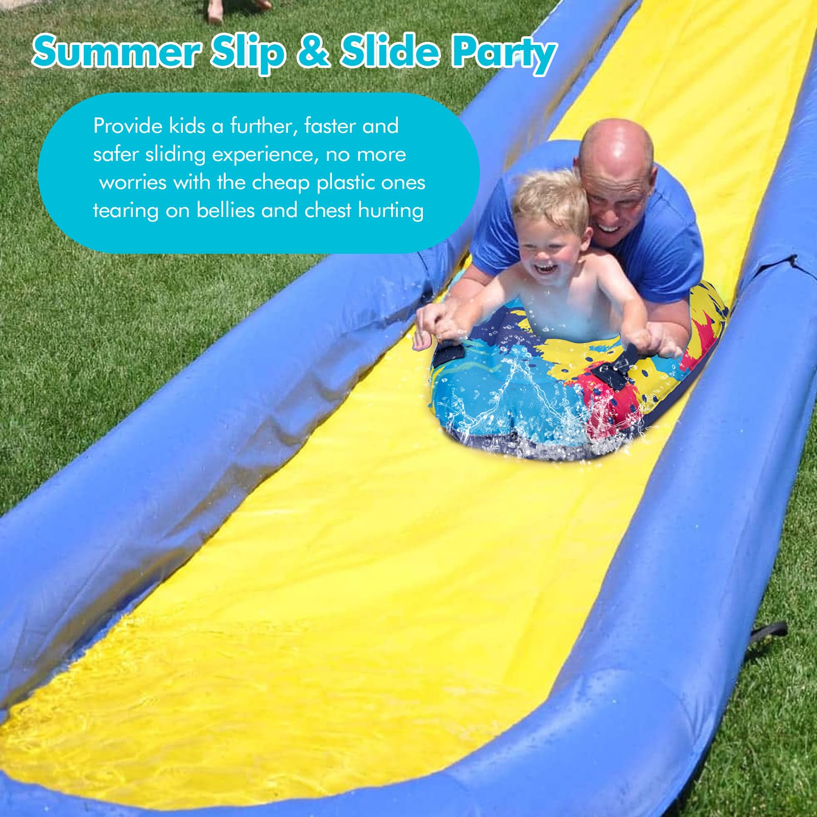 Trivamo beach toy with safety valve enables quick inflation and deflation.