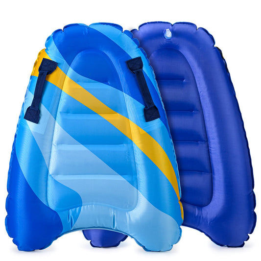 Trivamo inflatable boogy board 30inch side view for steady wave rides.