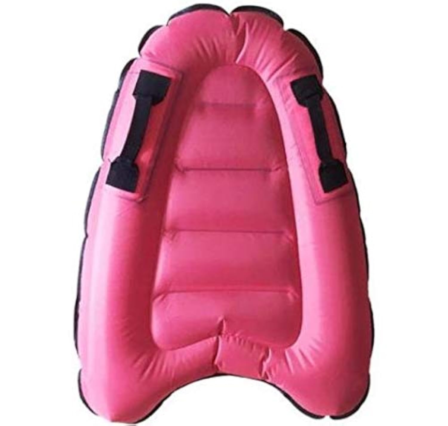 Trivamo inflatable surf body board with handle, front view highlighting sturdy grip