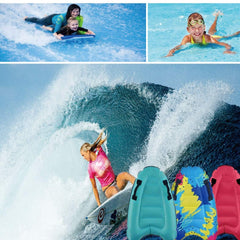 Trivamo surf board double-sided design showcased for versatile style