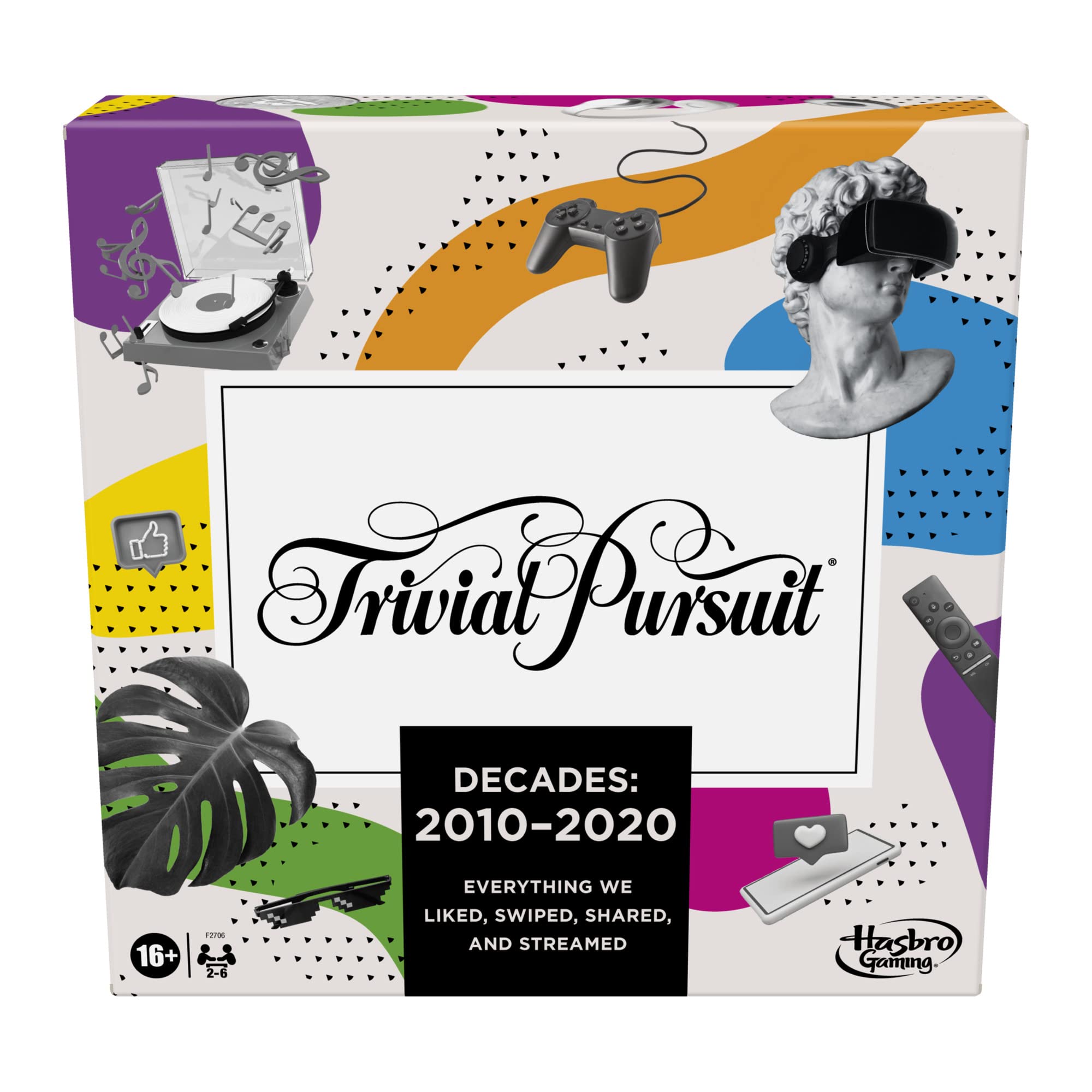 Trivial Pursuit Decades 2010-2020 cards for quick group trivia sessions