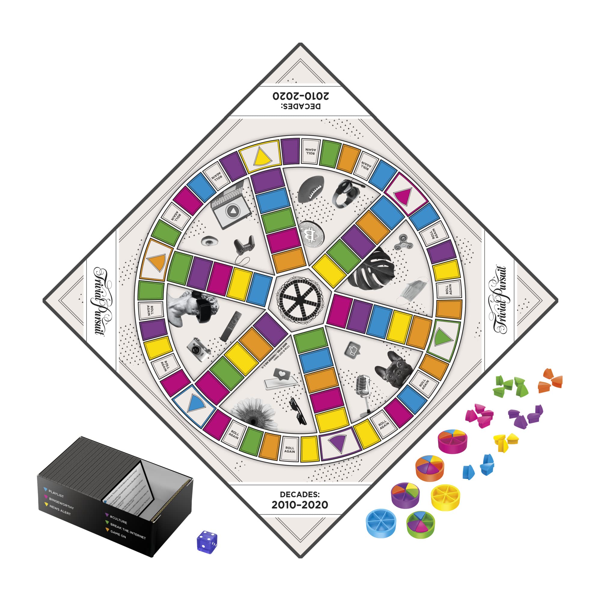 Trivial Pursuit Decades question deck with 1800 prompts for lively discussions